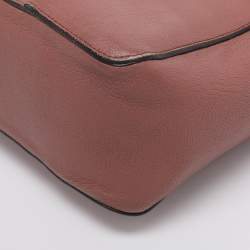 Pre Owned Chloe Old Rose Leather Large Elsie Shoulder Bag