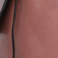 Pre Owned Chloe Old Rose Leather Large Elsie Shoulder Bag