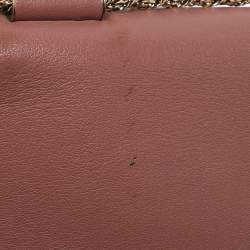 Pre Owned Chloe Old Rose Leather Large Elsie Shoulder Bag