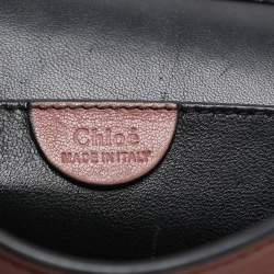 Pre Owned Chloe Old Rose Leather Large Elsie Shoulder Bag
