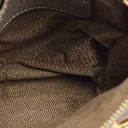 Pre Owned Chloe Light Grey Leather Mini Marcie Shoulder Bag