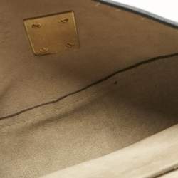 Pre Owned Chloé Green Leather Mini Drew Chian Shoulder Bag