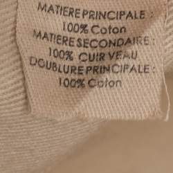 Pre Owned Chloe Beige/Brown Canvas and Leather Medium Woody Tote