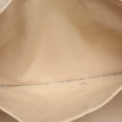 Pre Owned Chloe Beige/Brown Canvas and Leather Medium Woody Tote