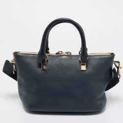 Pre Owned Chloe Bicolor Leather Small Baylee Tote