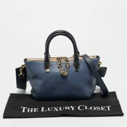 Pre Owned Chloe Bicolor Leather Small Baylee Tote