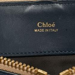 Pre Owned Chloe Bicolor Leather Small Baylee Tote