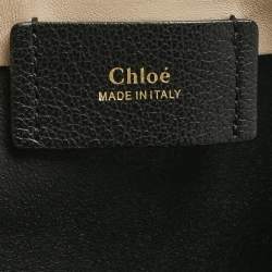 Pre Owned Chloé Black Leather Dylan Shopper Tote