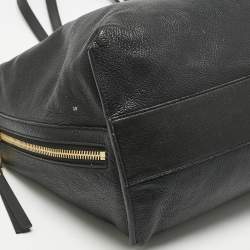 Pre Owned Chloé Black Leather Dylan Shopper Tote