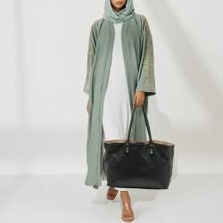 Pre Owned Chloé Black Leather Dylan Shopper Tote