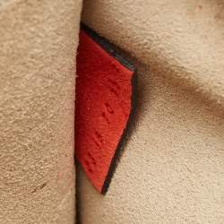 Pre Owned Chloe Black/Orange Leather and Suede Medium Drew Shoulder Bag