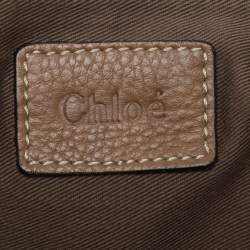 Pre Owned Chloe Beige Leather Large Marcie Shoulder Bag