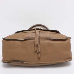 Pre Owned Chloe Beige Leather Large Marcie Shoulder Bag