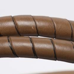 Pre Owned Chloe Beige Leather Large Marcie Shoulder Bag