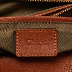 Pre Owned Chloe Brown Leather Medium Marcie Shoulder Bag
