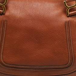 Pre Owned Chloe Brown Leather Medium Marcie Shoulder Bag