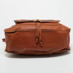 Pre Owned Chloe Brown Leather Medium Marcie Shoulder Bag
