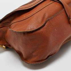 Pre Owned Chloe Brown Leather Medium Marcie Shoulder Bag