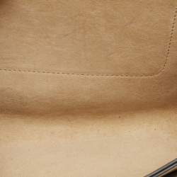 Pre Owned Chloe Navy Blue/Mustard Leather and Suede Small Faye Shoulder Bag