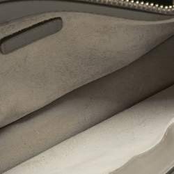 Pre Owned Chloe Grey Leather Mini Tess Crossbody Bag