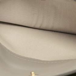 Pre Owned Chloe Grey Leather Mini Tess Crossbody Bag