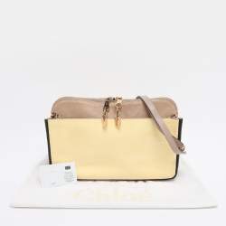 Pre Owned Chloe Tricolor Patent and Leather Lucy Shoulder Bag