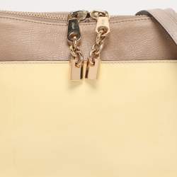 Pre Owned Chloe Tricolor Patent and Leather Lucy Shoulder Bag