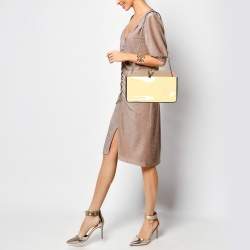 Pre Owned Chloe Tricolor Patent and Leather Lucy Shoulder Bag