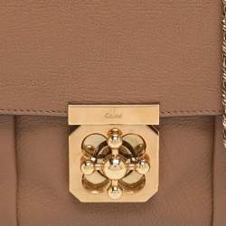 Pre Owned Chloe Brown Leather Small Elsie Shoulder Bag