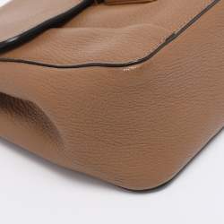 Pre Owned Chloe Brown Leather Small Elsie Shoulder Bag