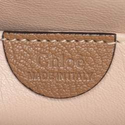 Pre Owned Chloe Brown Leather Small Elsie Shoulder Bag