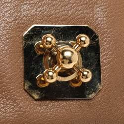 Pre Owned Chloe Brown Leather Small Elsie Shoulder Bag