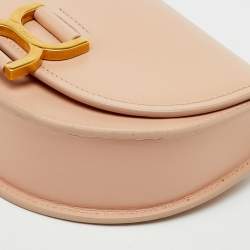 Pre Owned Chloe Beige Leather Mini Marcie Flap Shoulder Bag