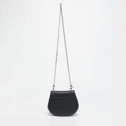 Pre Owned Chloé Black Leather Mini Drew Chain Shoulder Bag
