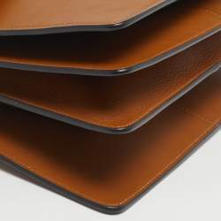 Pre Owned Chloe Tan/Mustard Leather and Suede Faye Medium Shoulder Bag