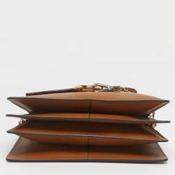 Pre Owned Chloe Tan/Mustard Leather and Suede Faye Medium Shoulder Bag