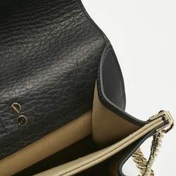 Pre Owned Chloe Black Pebbled Leather Small Bronte Shoulder Bag