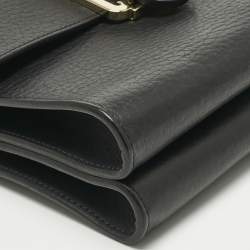 Pre Owned Chloe Black Pebbled Leather Small Bronte Shoulder Bag