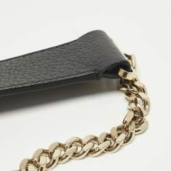 Pre Owned Chloe Black Pebbled Leather Small Bronte Shoulder Bag