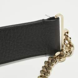 Pre Owned Chloe Black Pebbled Leather Small Bronte Shoulder Bag