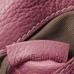 Pre Owned Chloé Pink Leather Mini Marcie Saddle Crossbody Bag