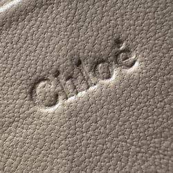 Pre Owned Chloe grey Leather Small Nile Bracelet Minaudiere Crossbody Bag