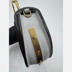 Pre Owned Chloe grey Leather Small Nile Bracelet Minaudiere Crossbody Bag