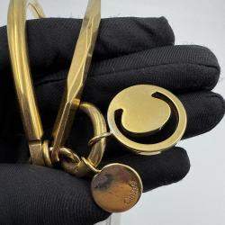 Pre Owned Chloe grey Leather Small Nile Bracelet Minaudiere Crossbody Bag