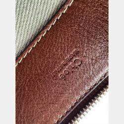 Pre Owned Chole edith brown mini top handle bag