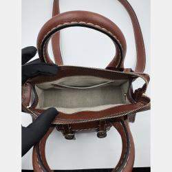 Pre Owned Chole edith brown mini top handle bag