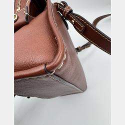 Pre Owned Chole edith brown mini top handle bag