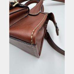 Pre Owned Chole edith brown mini top handle bag