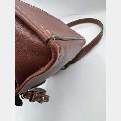 Pre Owned Chole edith brown mini top handle bag