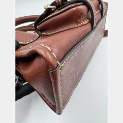 Pre Owned Chole edith brown mini top handle bag